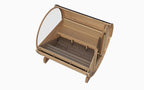 SaunaLife E7W 4-Person Luxury Outdoor Barrel Sauna Kit