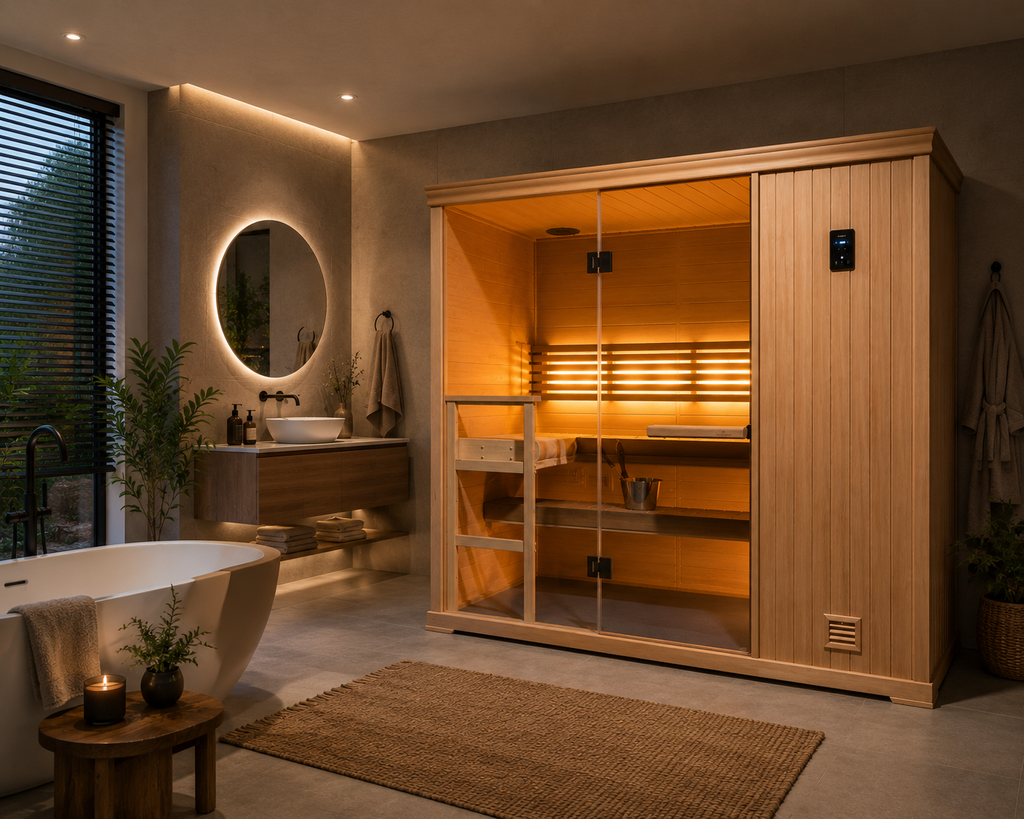 Finnleo Hallmark 57 5-Person Traditional Indoor Sauna Cabin