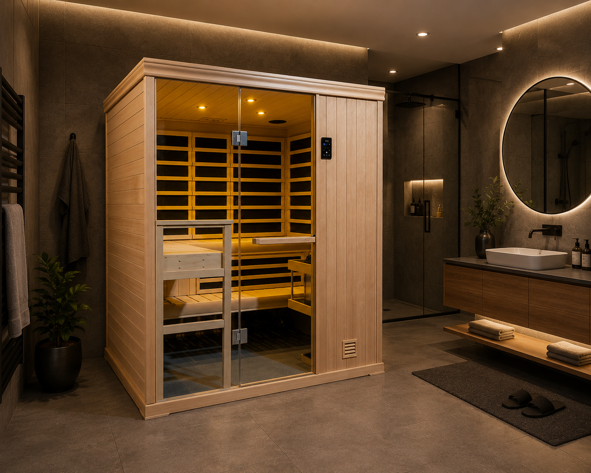 Finnleo IS565 5-Person Hybrid Indoor Sauna Cabin