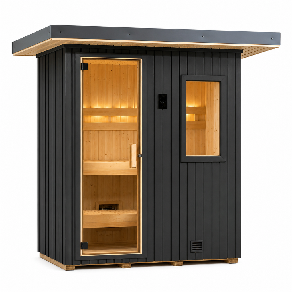 Finnleo NorthStar 56 4 Person Traditional Outdoor Sauna Cabin