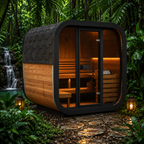 SaunaLife CL5G 4-Person Luxury Outdoor Cube Sauna Kit