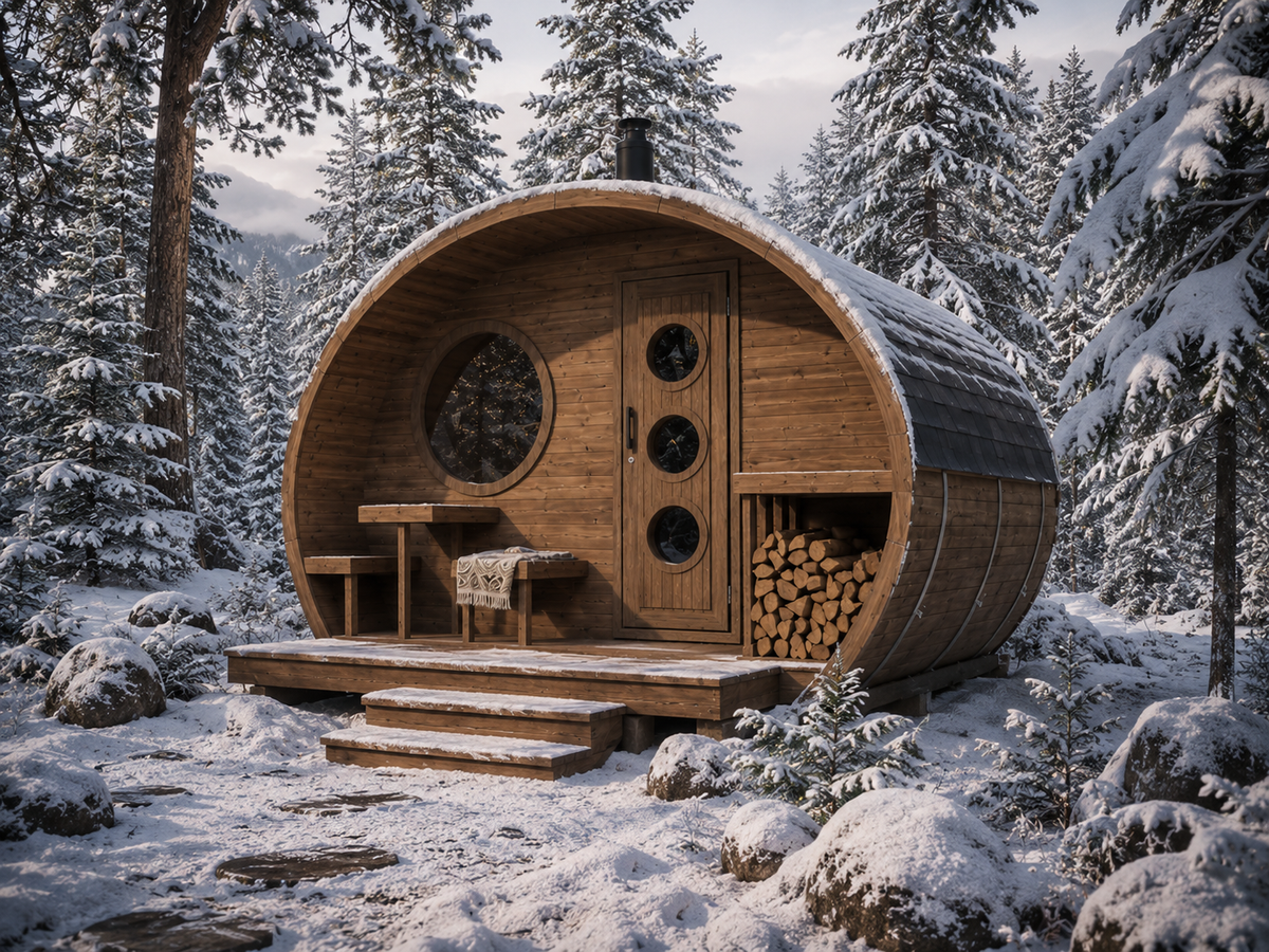 SaunaLife G11 8-Person Luxury Outdoor Garden Sauna Suite