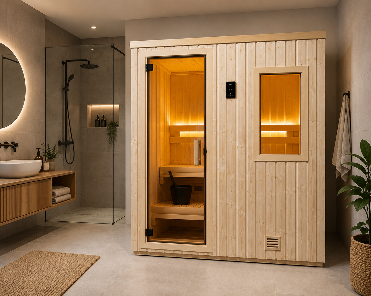 Finnleo NorthStar 56 3-Person Traditional Indoor Sauna Cabin