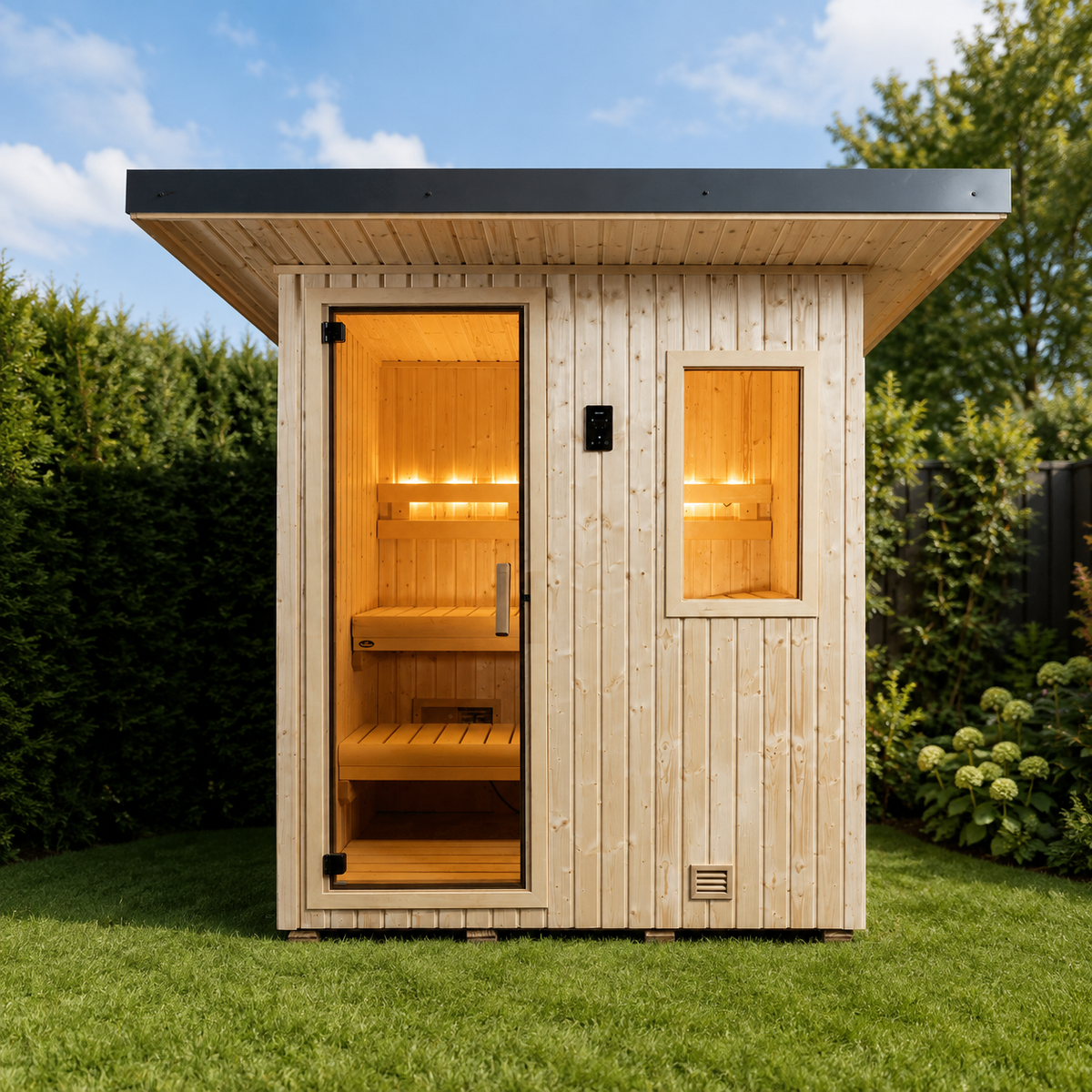 Finnleo NorthStar 46 3 Person Traditional Outdoor Sauna Cabin