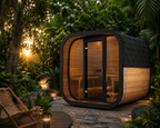 SaunaLife CL7G 6-Person Luxury Outdoor Cube Sauna Kit