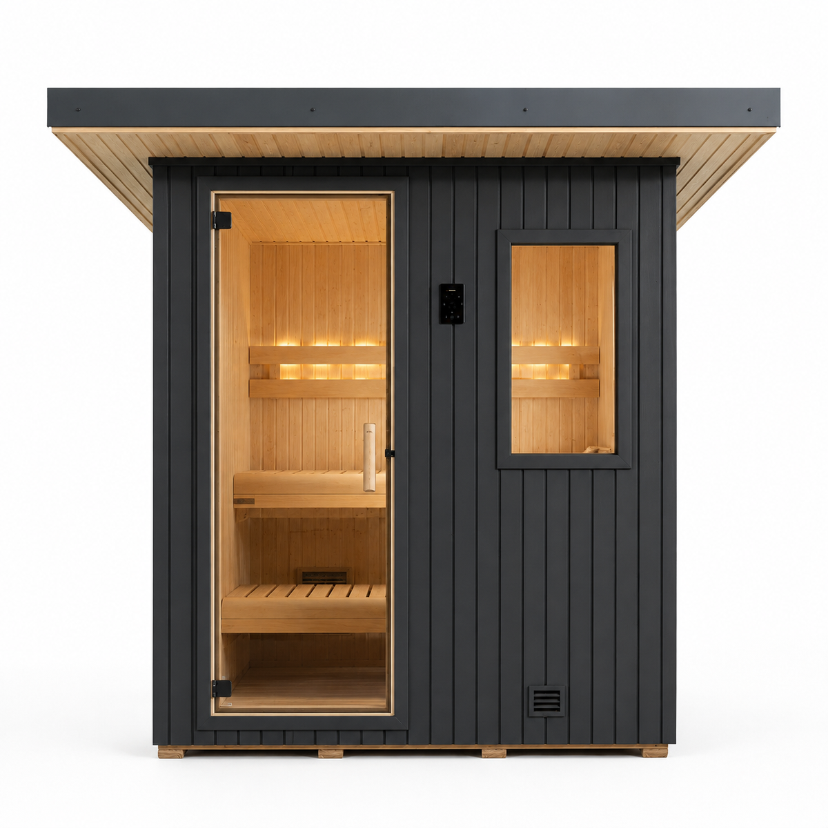 Finnleo NorthStar 56 4 Person Traditional Outdoor Sauna Cabin
