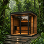 SaunaLife GL6 6-Person Luxury Outdoor Garden Sauna Cabin
