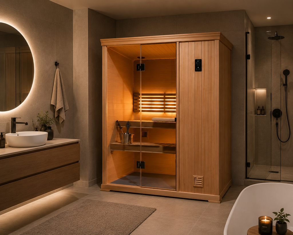 Finnleo Hallmark 46 3-Person Traditional Indoor Sauna Cabin