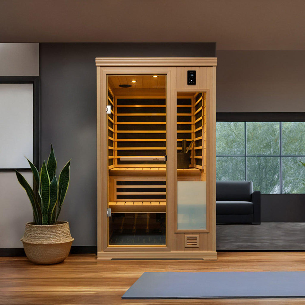 Finnleo IS440 2-Person Hybrid Indoor Sauna Cabin