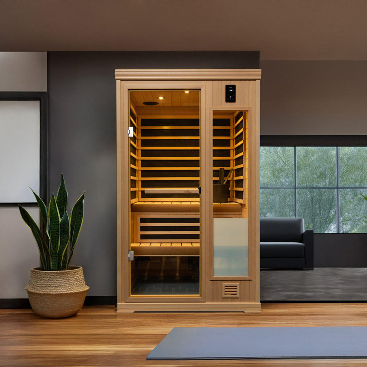 Finnleo IS440 2-Person Hybrid Indoor Sauna Cabin