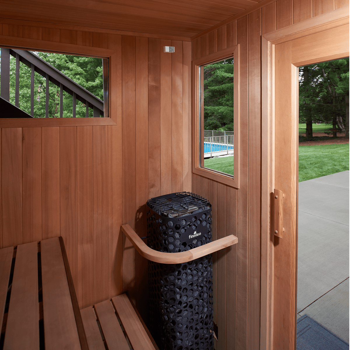 Finnleo Euro Traditional Outdoor Custom Sauna Suite