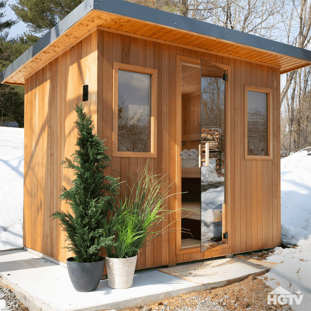 Finnleo Euro Traditional Outdoor Custom Sauna Suite