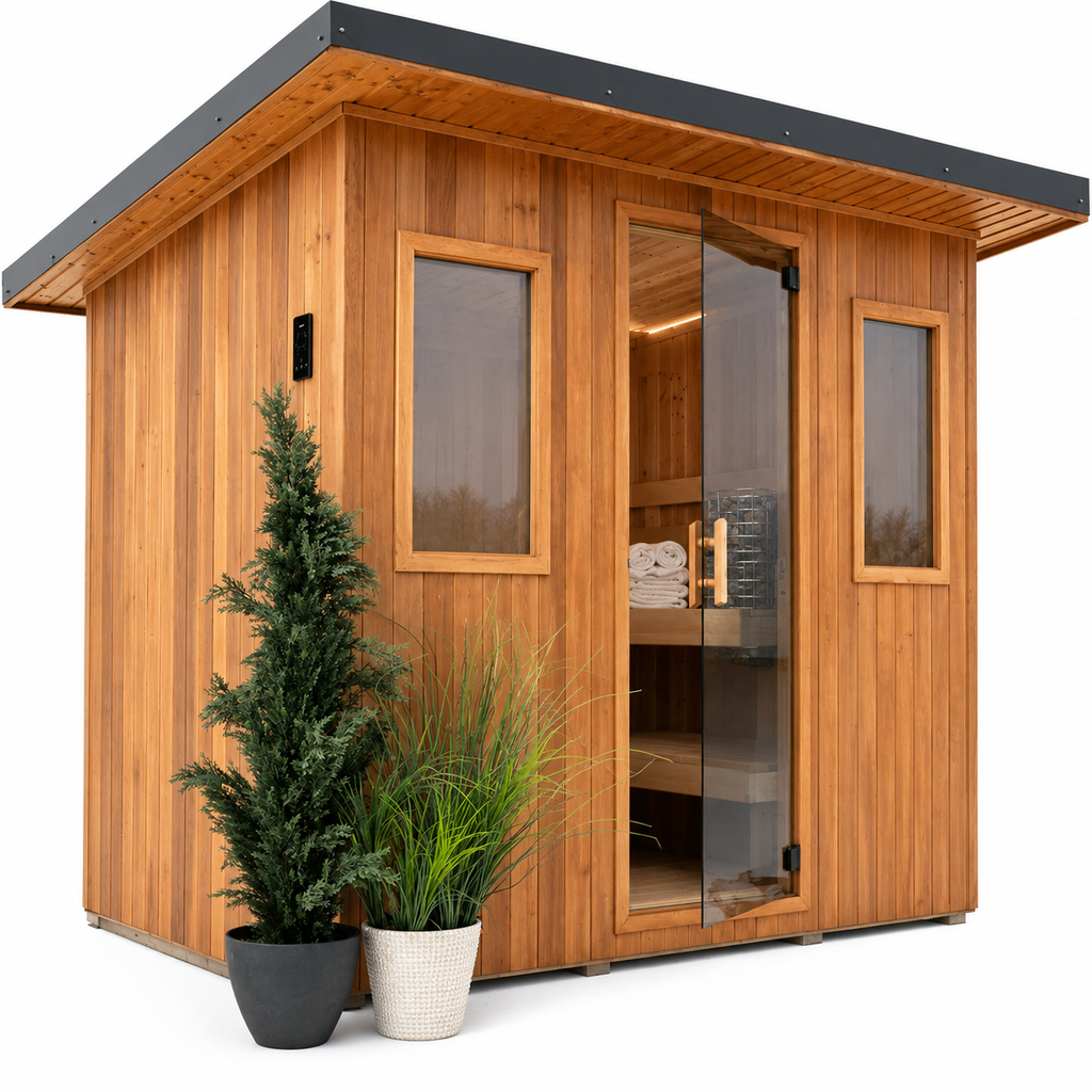 Finnleo Euro Traditional Outdoor Custom Sauna Suite
