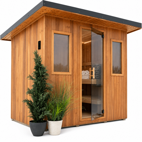 Finnleo Euro Traditional Outdoor Custom Sauna Suite