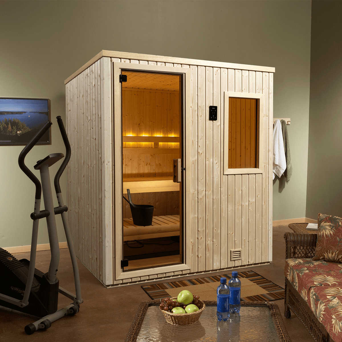 Finnleo NorthStar 56 3-Person Traditional Indoor Sauna Cabin