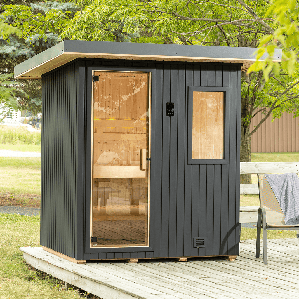 Finnleo NorthStar 56 4 Person Traditional Outdoor Sauna Cabin