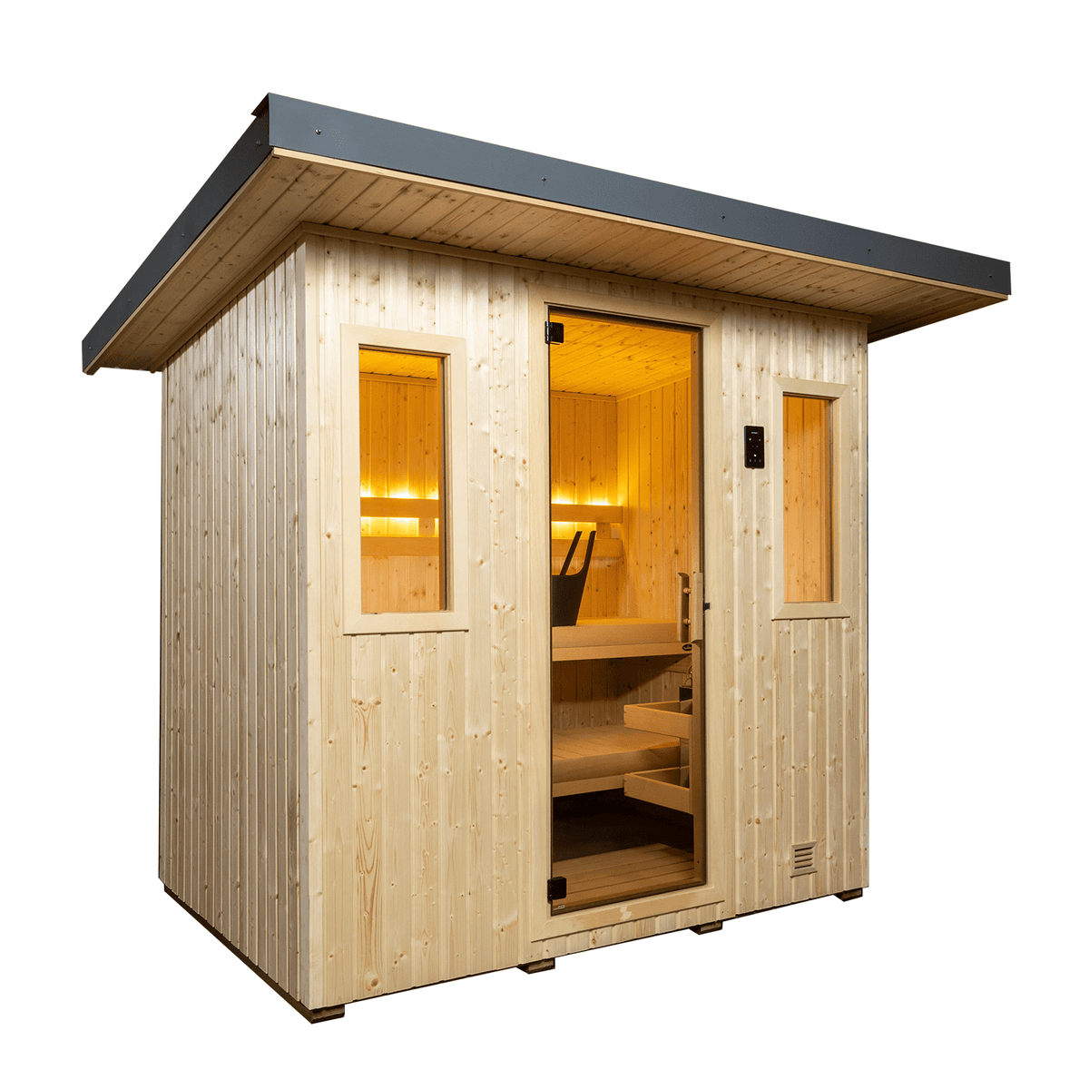 Finnleo NorthStar 57 5-Person Traditional Outdoor Sauna Cabin