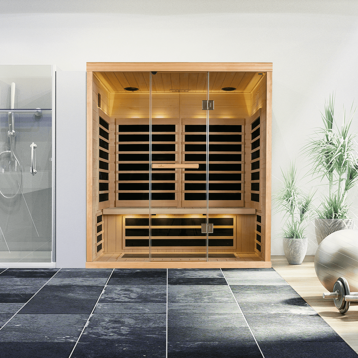 Finnleo S830 3-Person Infrared Indoor Sauna Cabin