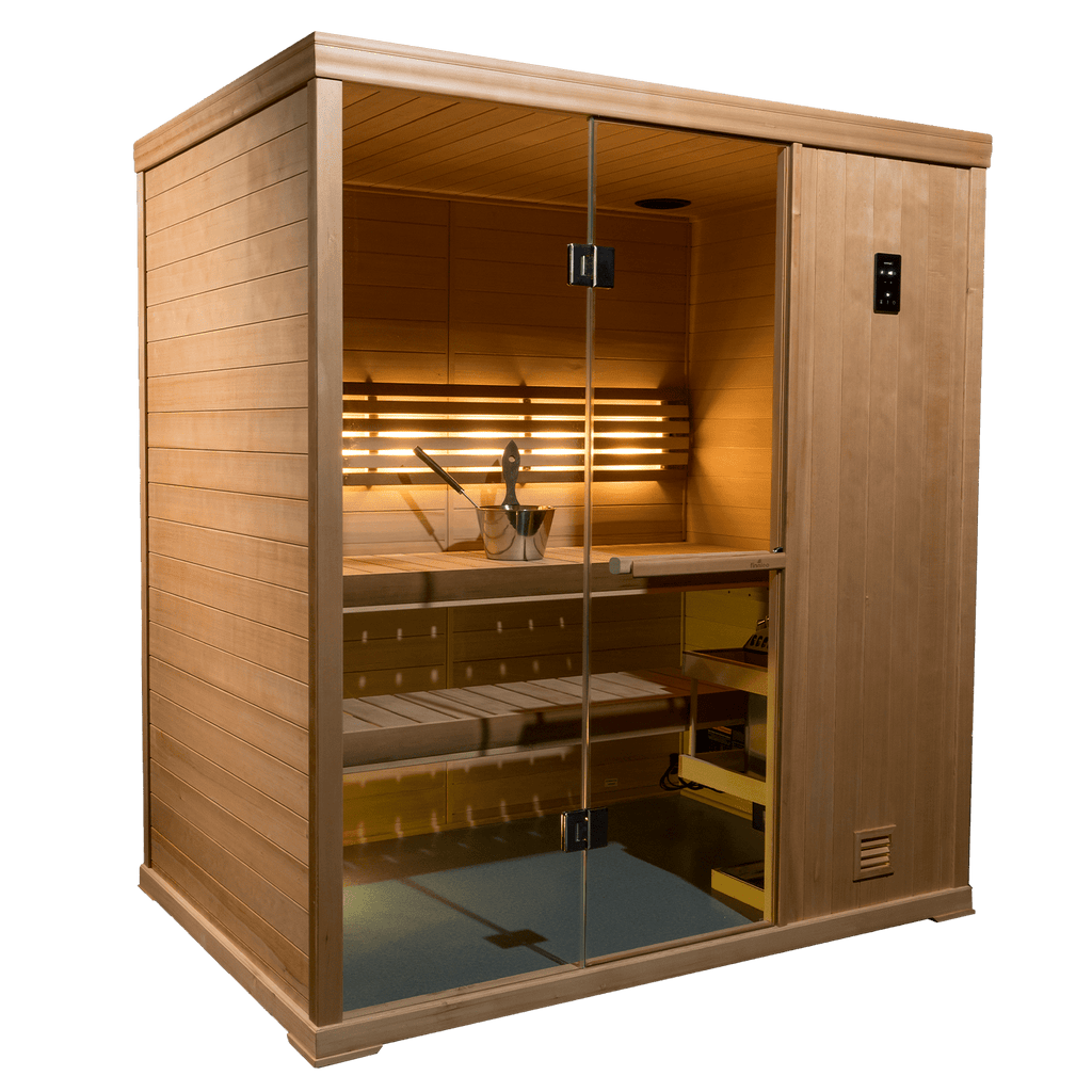 Finnleo Hallmark 46 3-Person Traditional Indoor Sauna Cabin