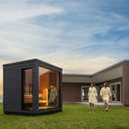 SaunaLife G6 5-Person Luxury Outdoor Garden Sauna Cabin