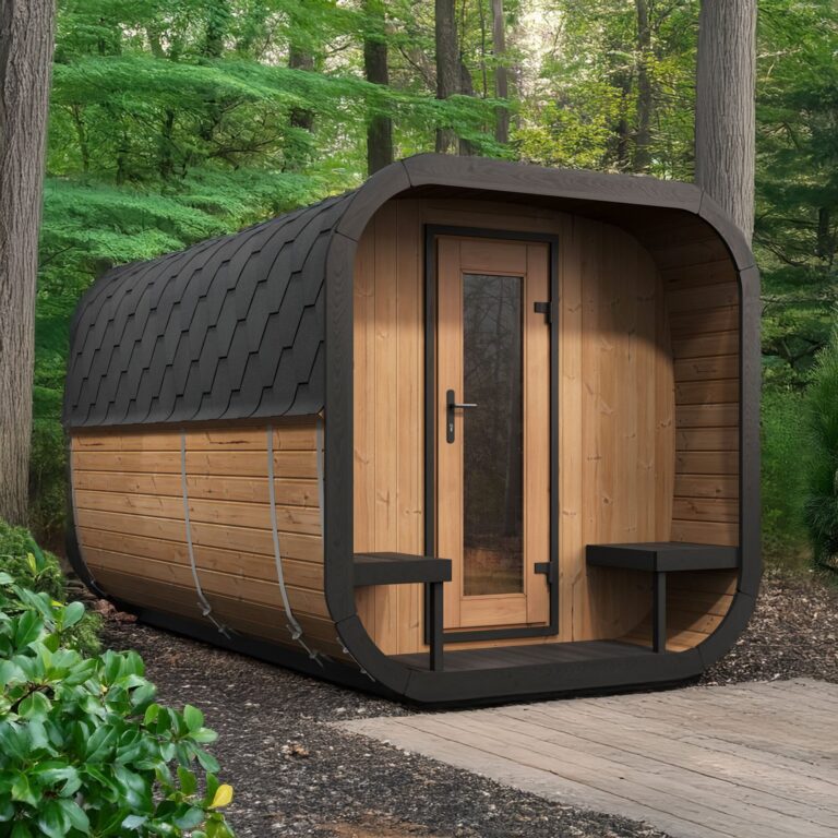 SaunaLife CL12GCP 8-Person Luxury Outdoor Cube Sauna Kit