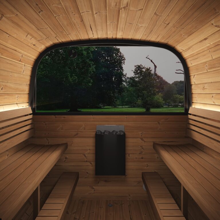 SaunaLife CL12GCP 8-Person Luxury Outdoor Cube Sauna Kit