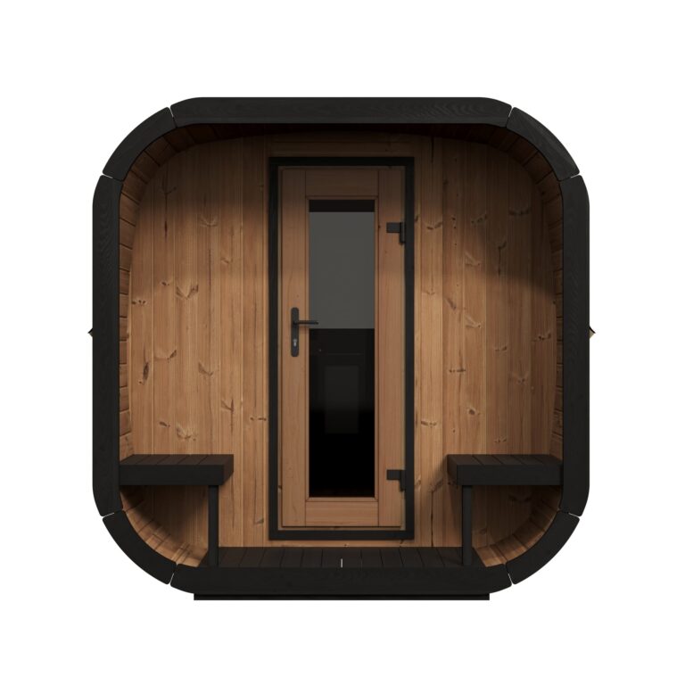SaunaLife CL12GCP 8-Person Luxury Outdoor Cube Sauna Kit