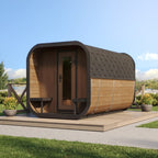 SaunaLife CL12GCP 8-Person Luxury Outdoor Cube Sauna Kit