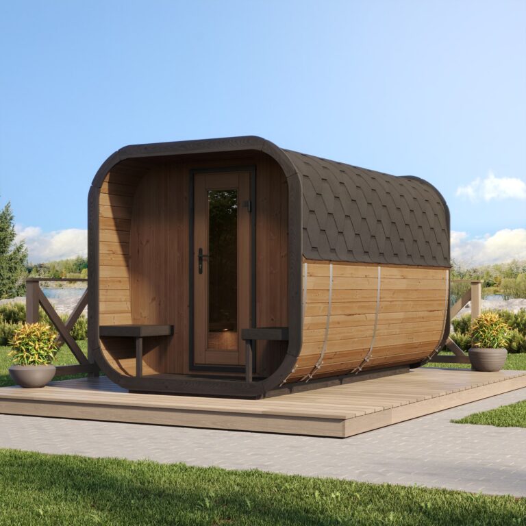SaunaLife CL12GCP 8-Person Luxury Outdoor Cube Sauna Kit