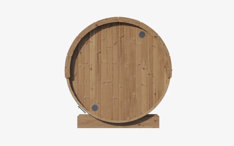 SaunaLife E6 3-Person Luxury Outdoor Barrel Sauna Kit