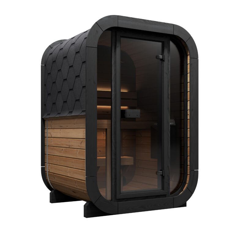 SaunaLife CL3G 2-Person Luxury Outdoor Cube Sauna Kit