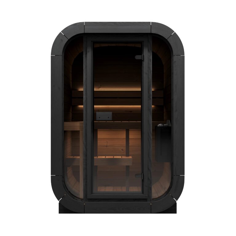 SaunaLife CL3G 2-Person Luxury Outdoor Cube Sauna Kit