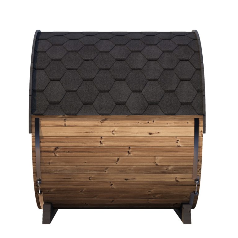 SaunaLife EE8G 4-Person Luxury Outdoor Barrel Sauna Kit