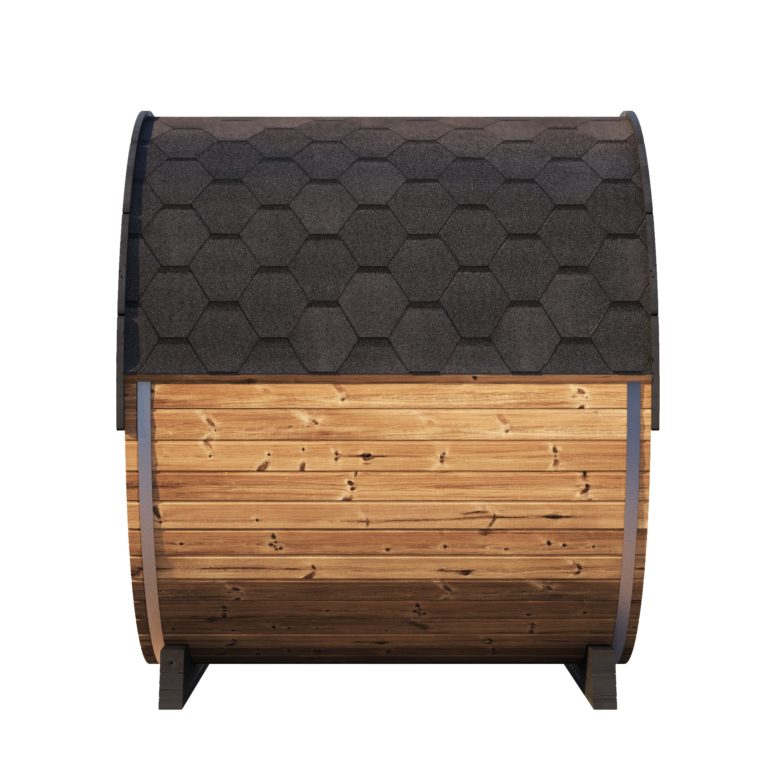 SaunaLife EE8G 4-Person Luxury Outdoor Barrel Sauna Kit