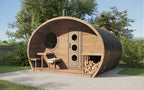 SaunaLife G11 8-Person Luxury Outdoor Garden Sauna Suite