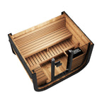 SaunaLife CL5G 4-Person Luxury Outdoor Cube Sauna Kit