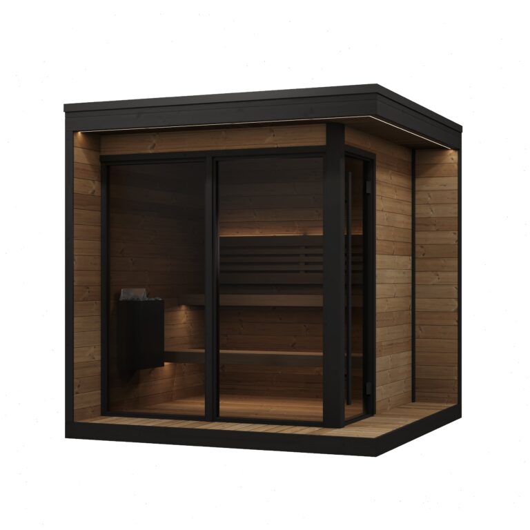 SaunaLife GL6 6-Person Luxury Outdoor Garden Sauna Cabin