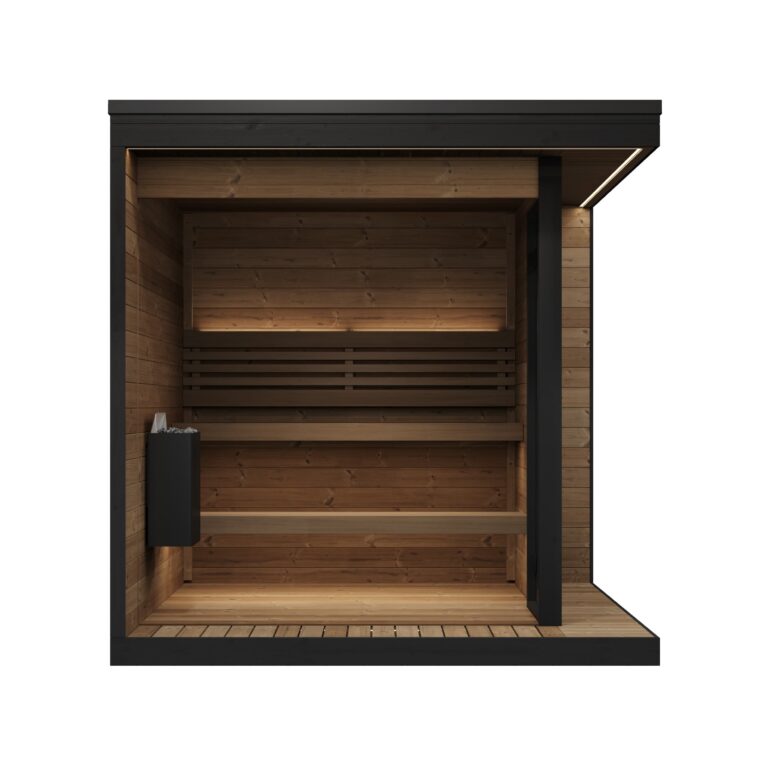 SaunaLife GL6 6-Person Luxury Outdoor Garden Sauna Cabin