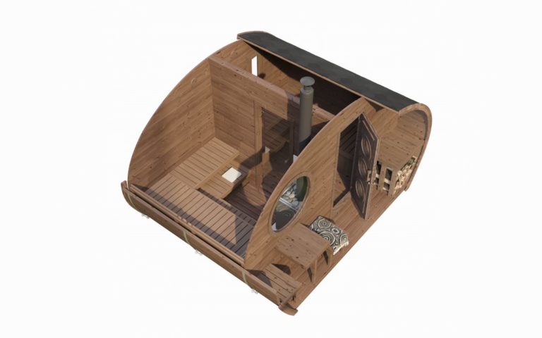 SaunaLife G11 8-Person Luxury Outdoor Garden Sauna Suite