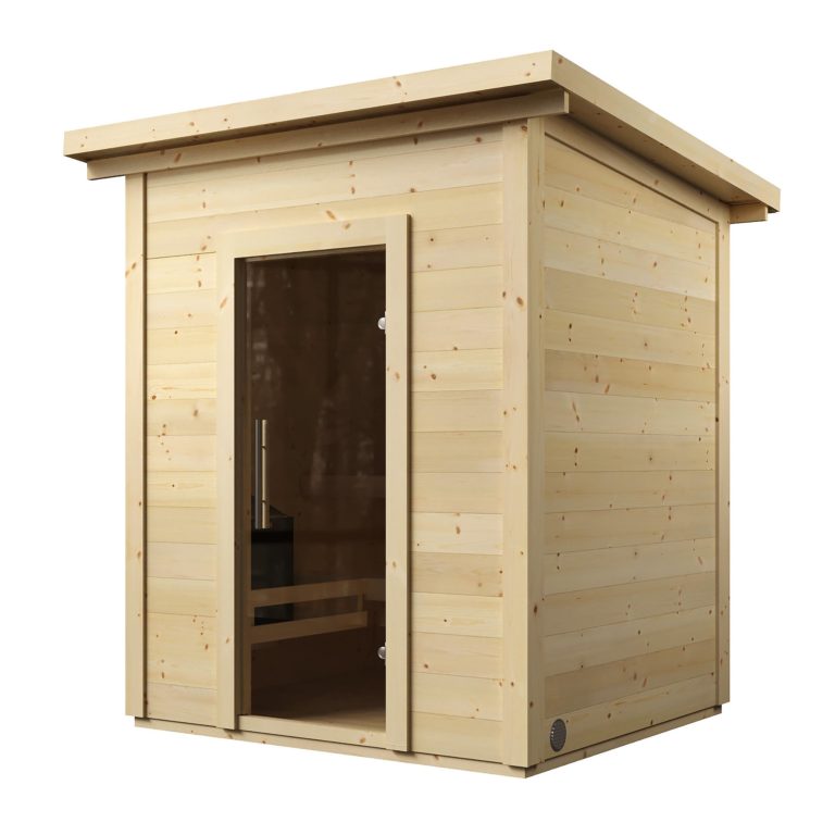 SaunaLife G2 4-Person Luxury Outdoor Garden Sauna Cabin