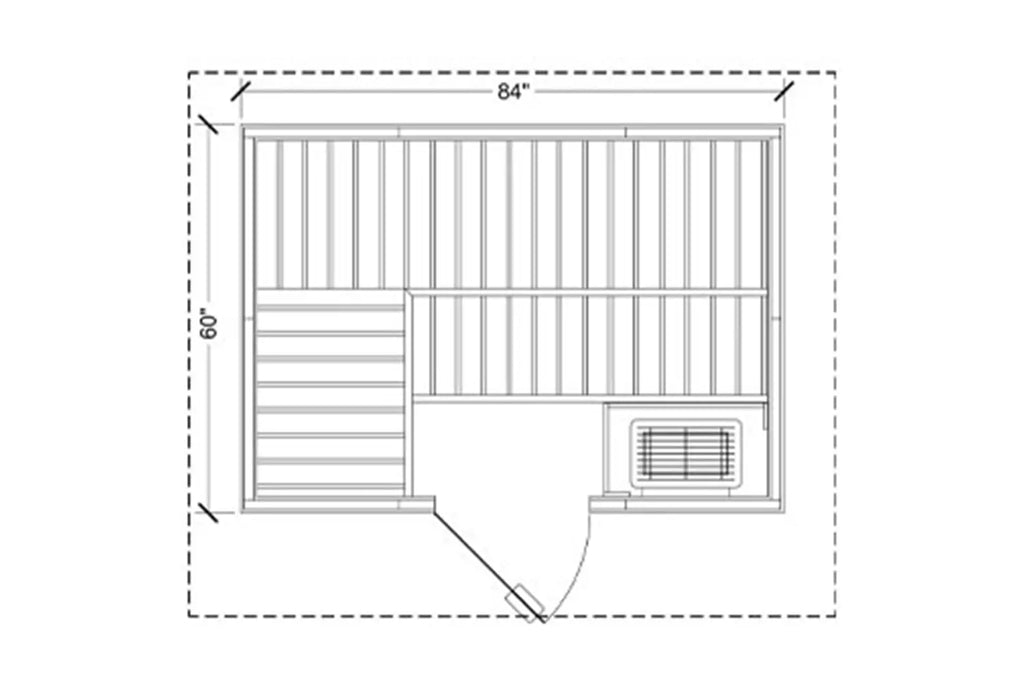 Finnleo Euro Traditional Outdoor Custom Sauna Suite