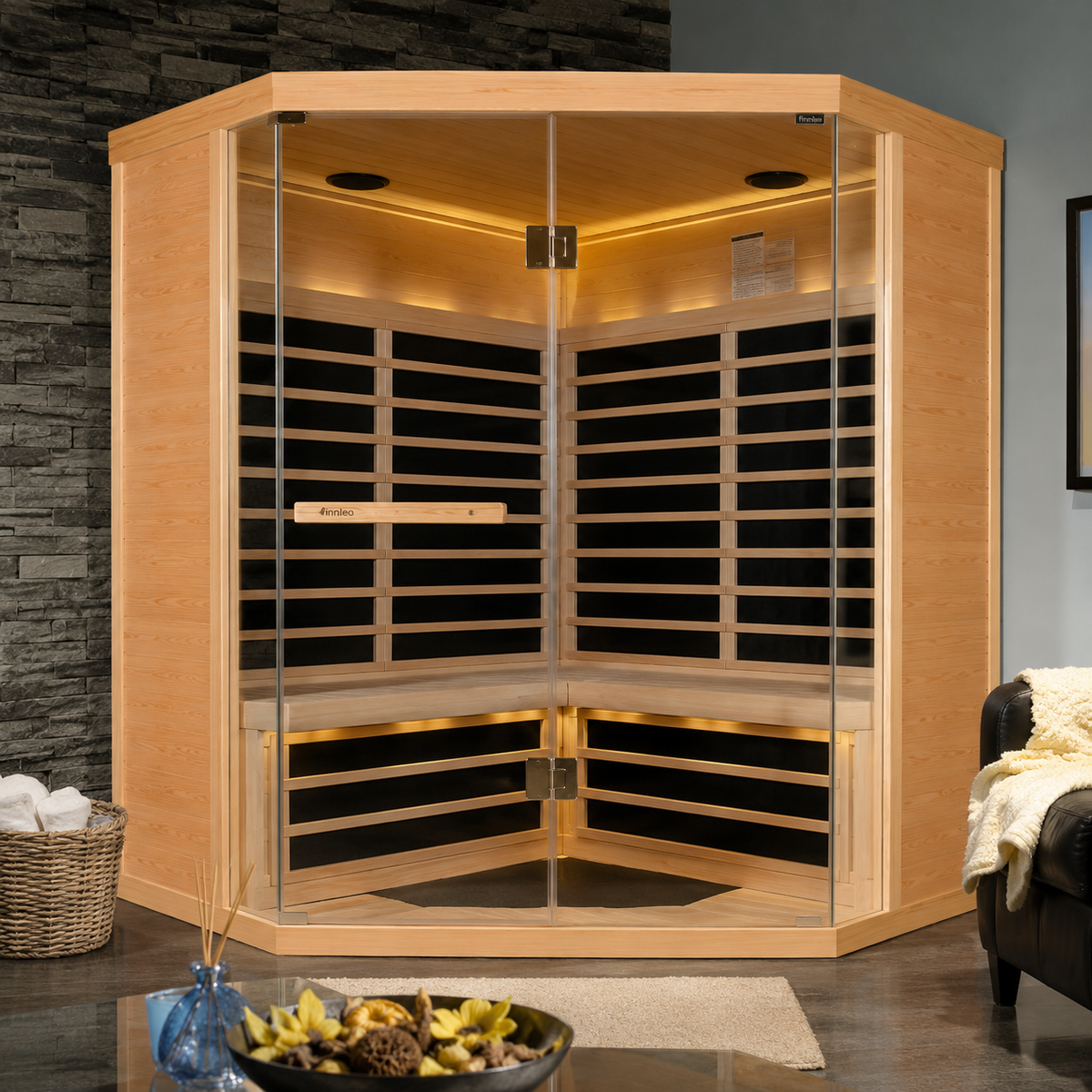 Finnleo S880 4-Person Infrared Indoor Sauna Cabin