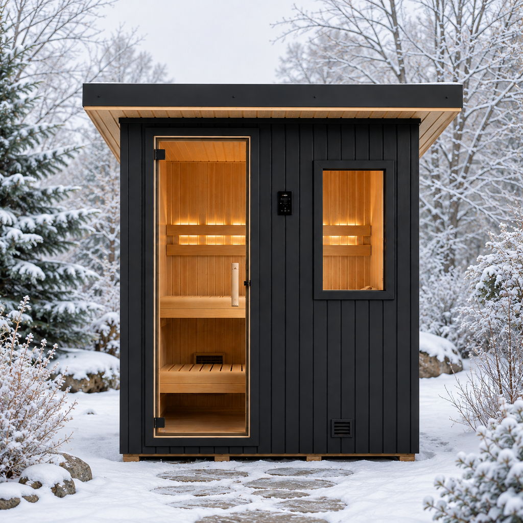 Finnleo NorthStar 56 4 Person Traditional Outdoor Sauna Cabin