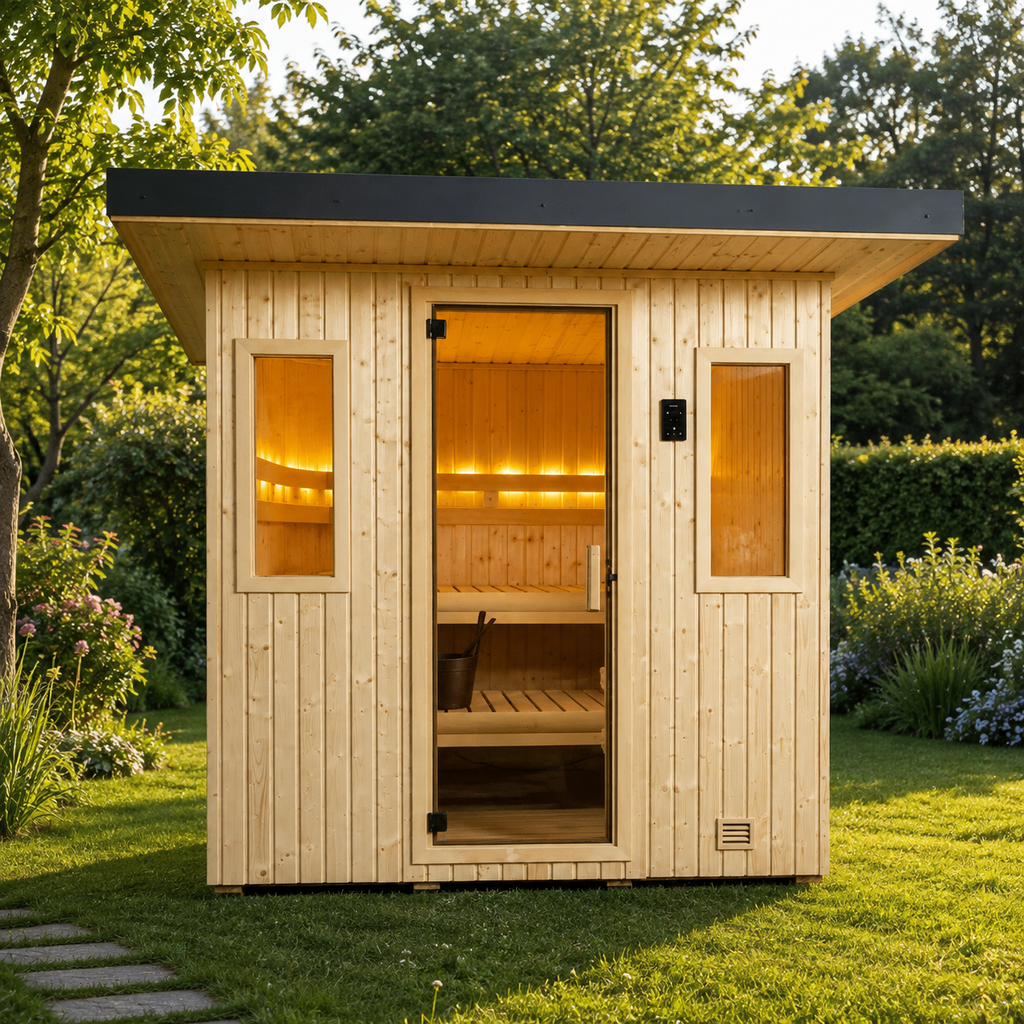 Finnleo NorthStar 57 5-Person Traditional Outdoor Sauna Cabin
