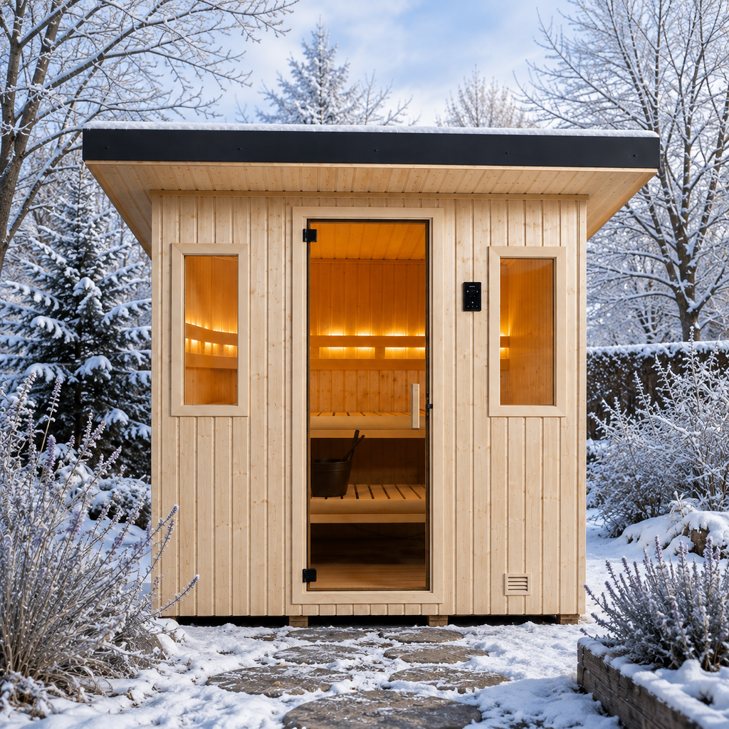 Finnleo NorthStar 57 5-Person Traditional Outdoor Sauna Cabin