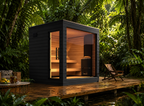 SaunaLife G6 5-Person Luxury Outdoor Garden Sauna Cabin