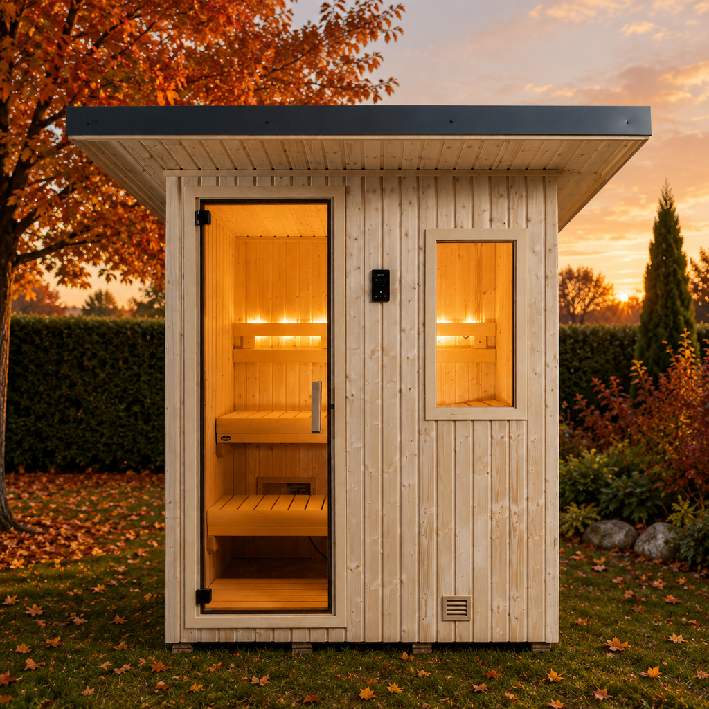 Finnleo NorthStar 46 3 Person Traditional Outdoor Sauna Cabin