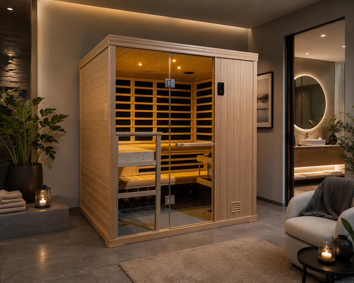 Finnleo IS565 5-Person Hybrid Indoor Sauna Cabin