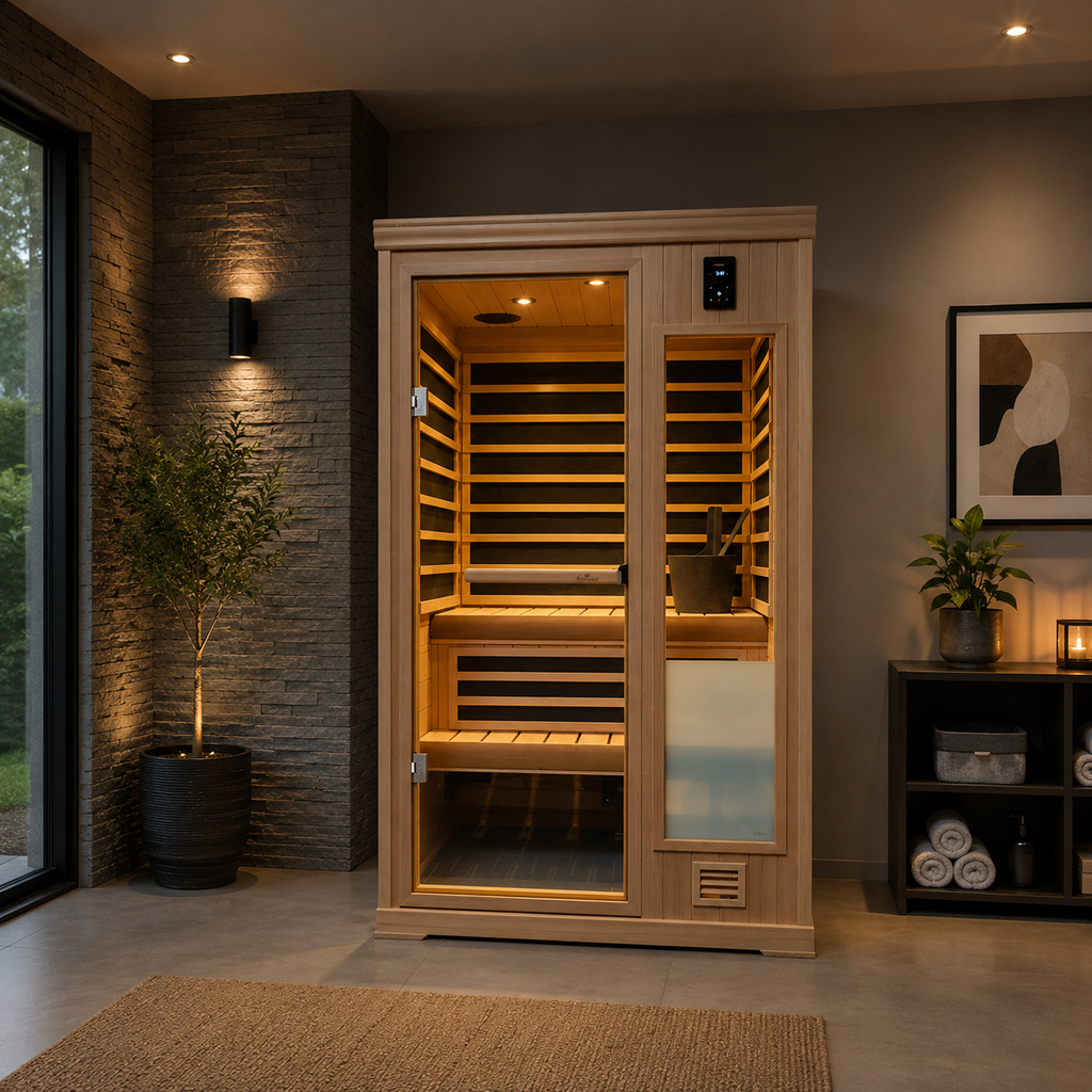 Finnleo IS440 2-Person Hybrid Indoor Sauna Cabin