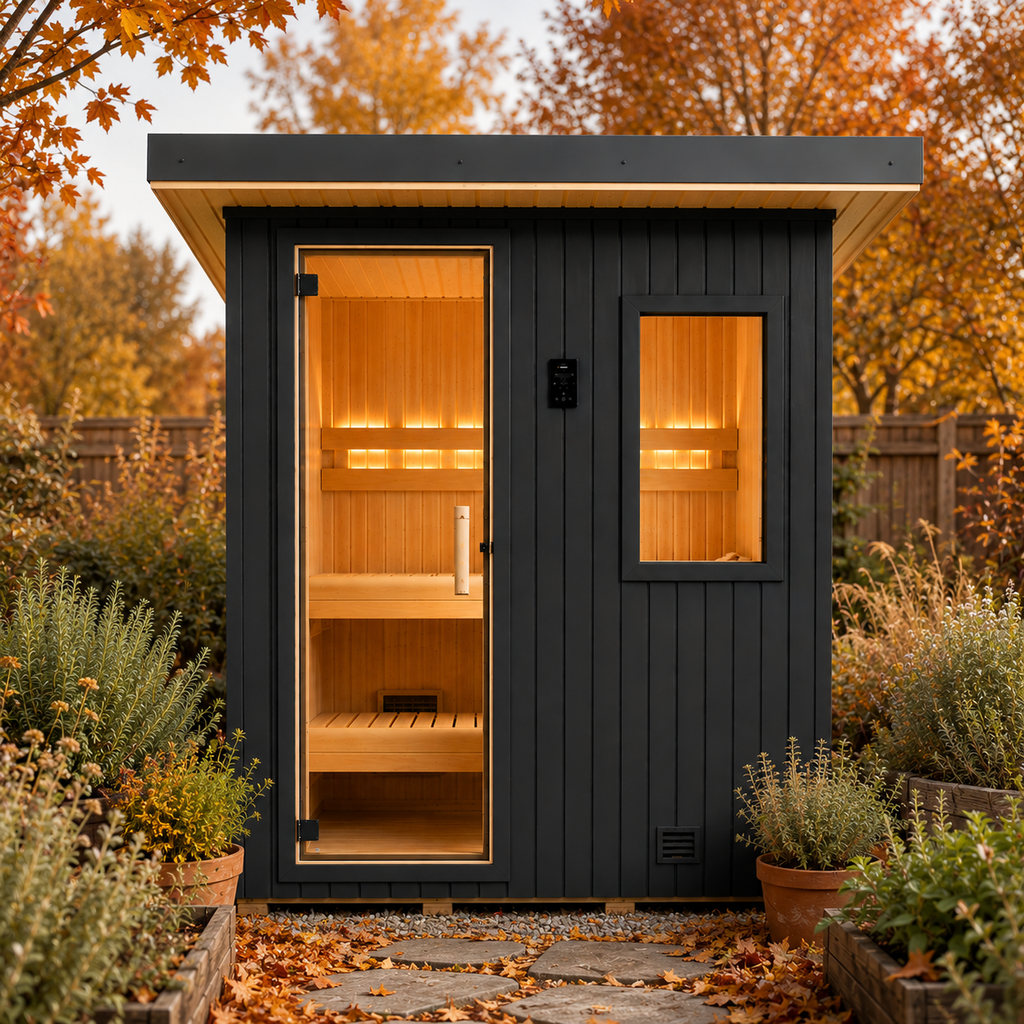 Finnleo NorthStar 56 4 Person Traditional Outdoor Sauna Cabin
